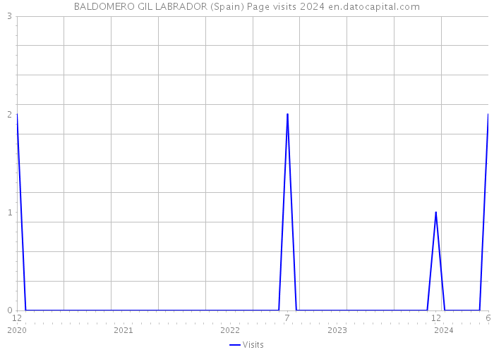 BALDOMERO GIL LABRADOR (Spain) Page visits 2024 