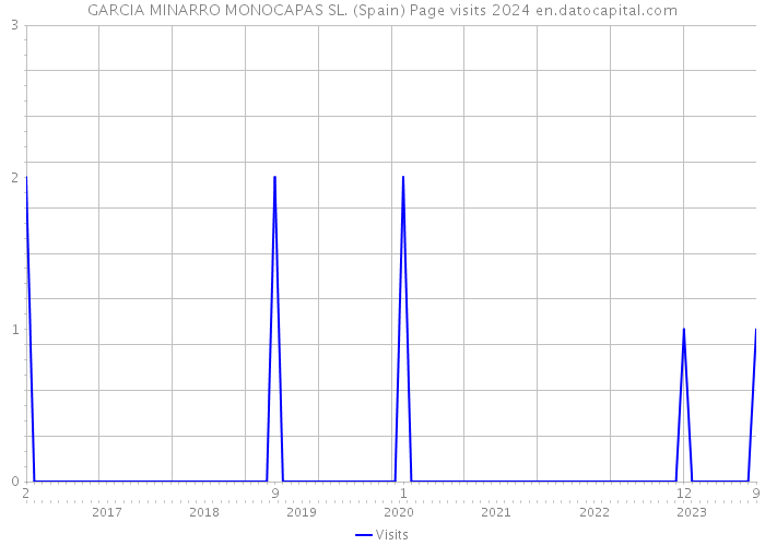 GARCIA MINARRO MONOCAPAS SL. (Spain) Page visits 2024 