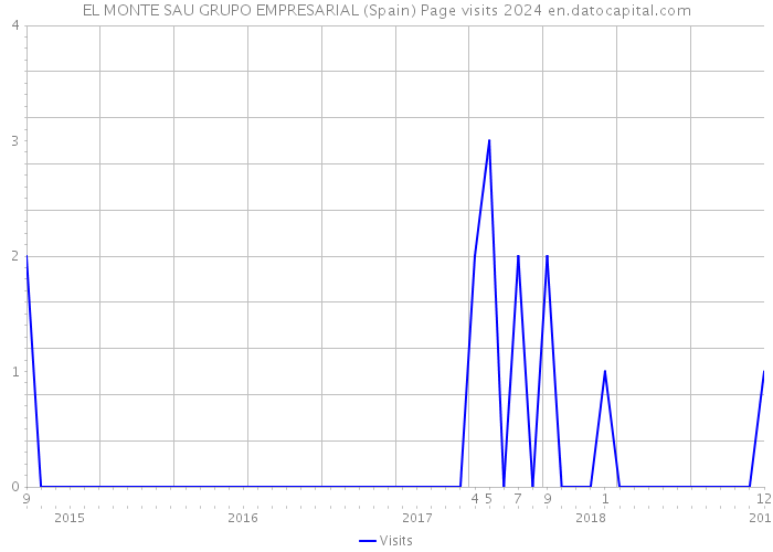 EL MONTE SAU GRUPO EMPRESARIAL (Spain) Page visits 2024 