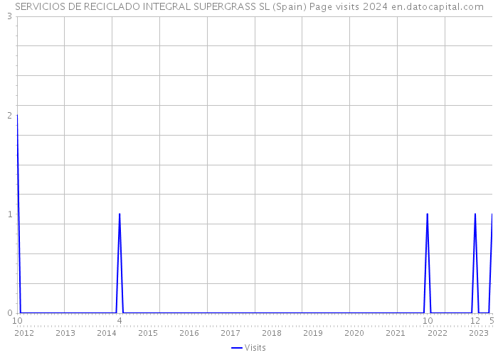 SERVICIOS DE RECICLADO INTEGRAL SUPERGRASS SL (Spain) Page visits 2024 