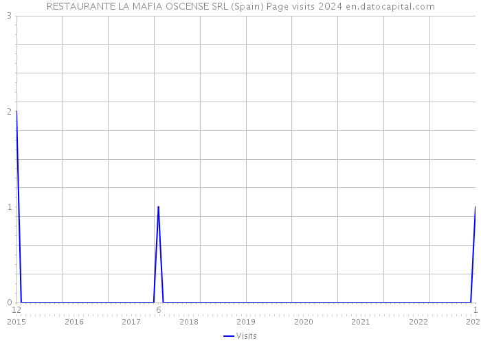 RESTAURANTE LA MAFIA OSCENSE SRL (Spain) Page visits 2024 