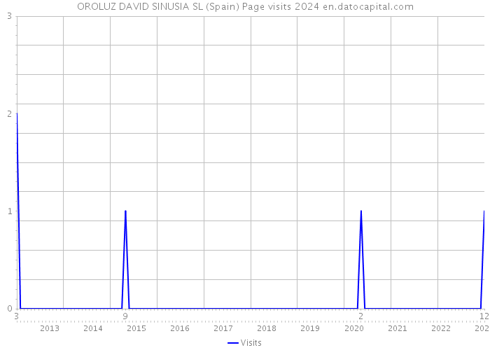 OROLUZ DAVID SINUSIA SL (Spain) Page visits 2024 