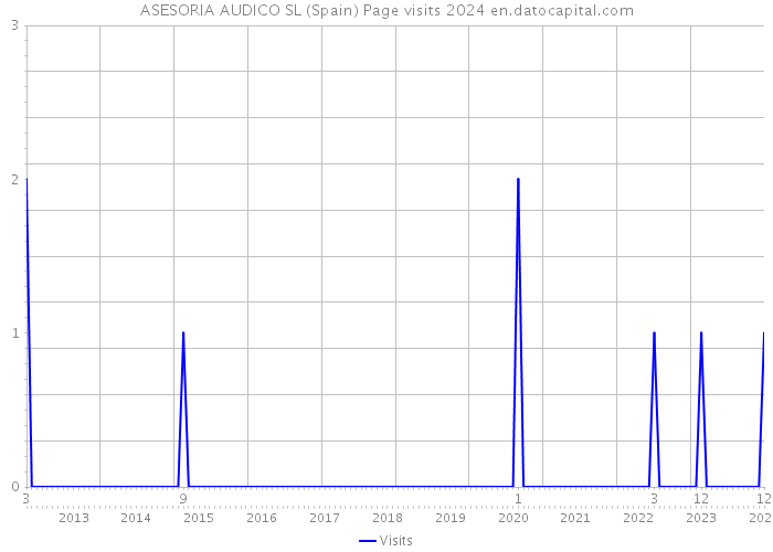 ASESORIA AUDICO SL (Spain) Page visits 2024 