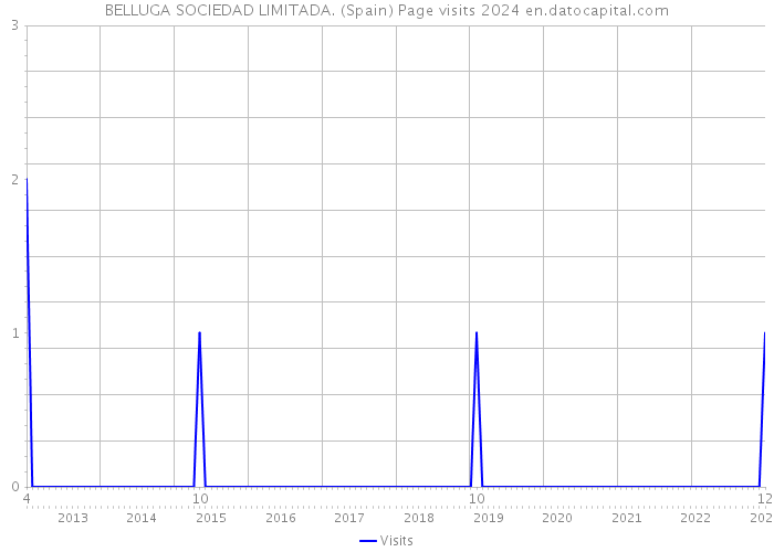 BELLUGA SOCIEDAD LIMITADA. (Spain) Page visits 2024 