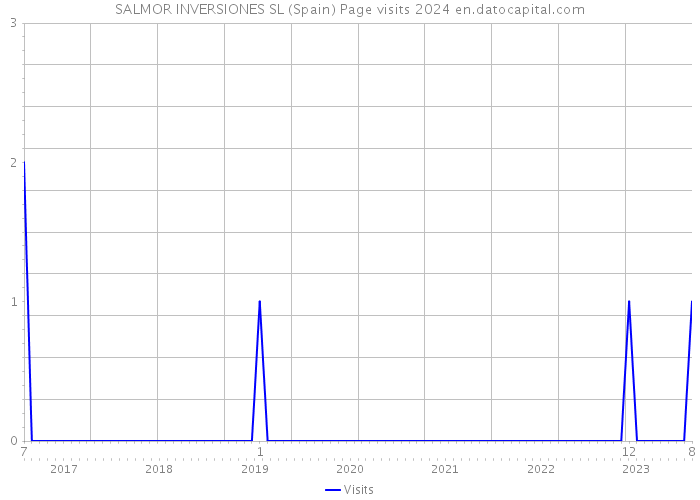 SALMOR INVERSIONES SL (Spain) Page visits 2024 