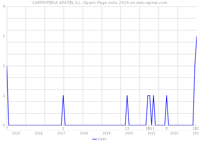 CARPINTERIA APATEL S.L. (Spain) Page visits 2024 
