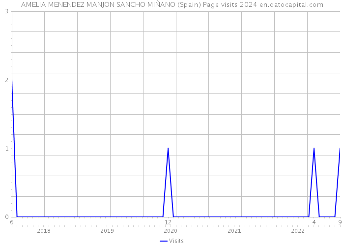 AMELIA MENENDEZ MANJON SANCHO MIÑANO (Spain) Page visits 2024 
