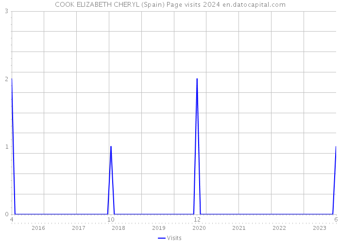 COOK ELIZABETH CHERYL (Spain) Page visits 2024 