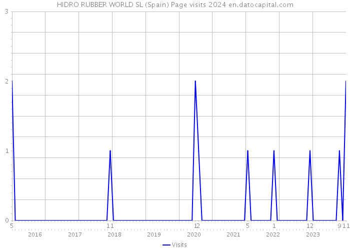 HIDRO RUBBER WORLD SL (Spain) Page visits 2024 