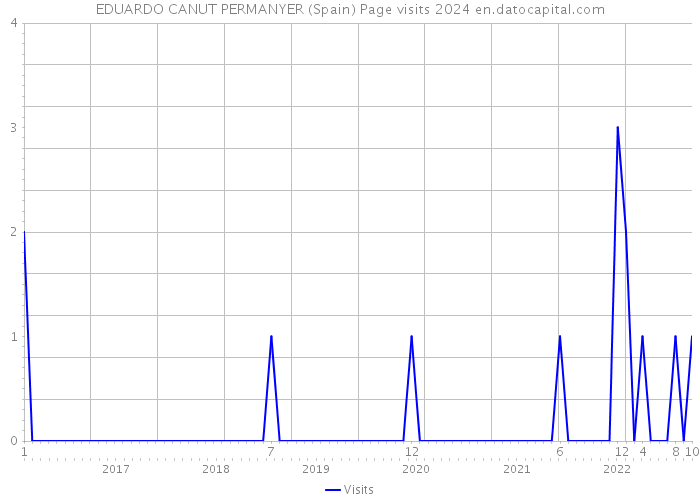 EDUARDO CANUT PERMANYER (Spain) Page visits 2024 