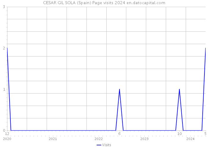 CESAR GIL SOLA (Spain) Page visits 2024 