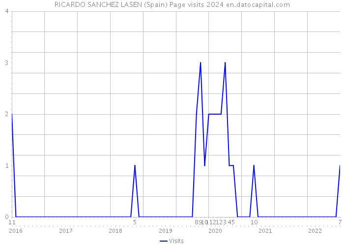 RICARDO SANCHEZ LASEN (Spain) Page visits 2024 