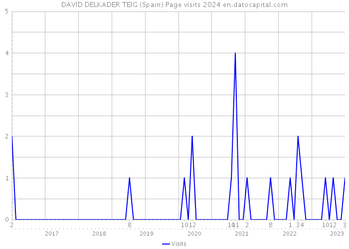 DAVID DELKADER TEIG (Spain) Page visits 2024 