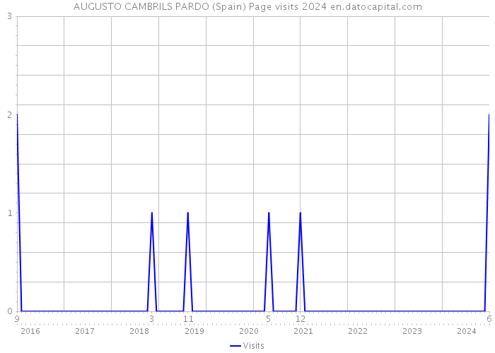 AUGUSTO CAMBRILS PARDO (Spain) Page visits 2024 