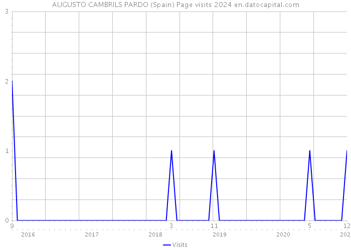 AUGUSTO CAMBRILS PARDO (Spain) Page visits 2024 