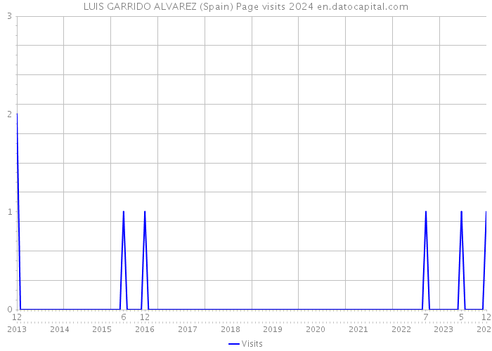 LUIS GARRIDO ALVAREZ (Spain) Page visits 2024 