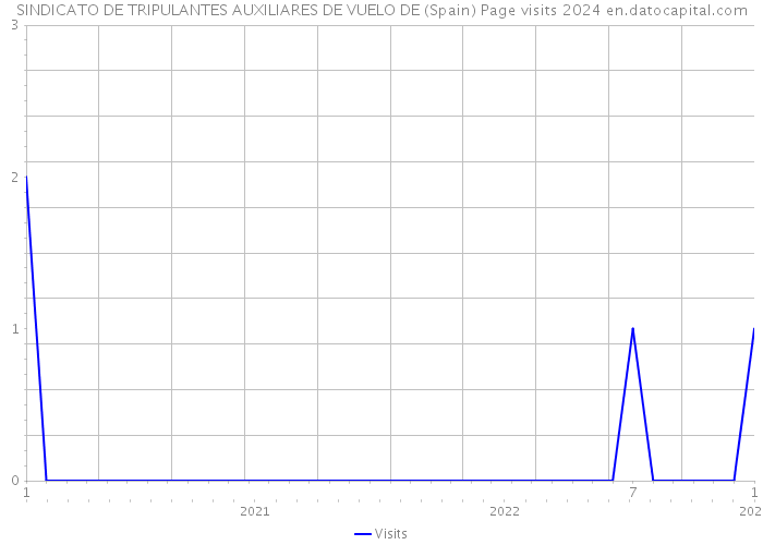 SINDICATO DE TRIPULANTES AUXILIARES DE VUELO DE (Spain) Page visits 2024 