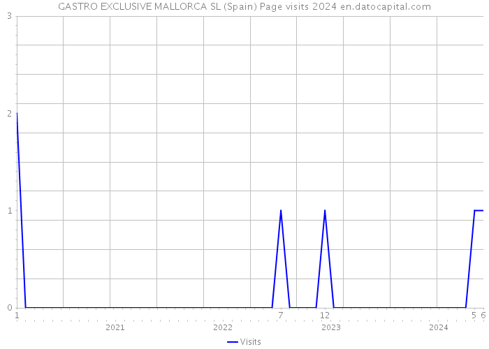 GASTRO EXCLUSIVE MALLORCA SL (Spain) Page visits 2024 
