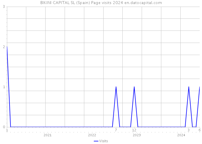 BIKINI CAPITAL SL (Spain) Page visits 2024 