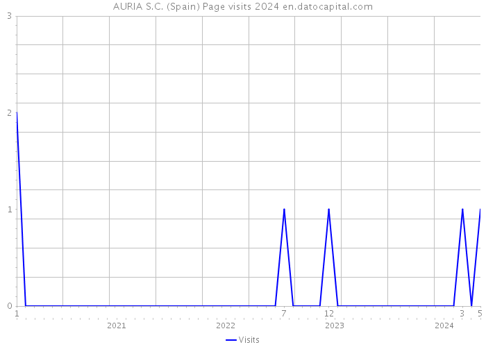 AURIA S.C. (Spain) Page visits 2024 