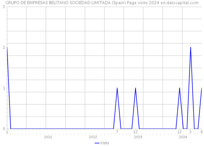 GRUPO DE EMPRESAS BELITANO SOCIEDAD LIMITADA (Spain) Page visits 2024 