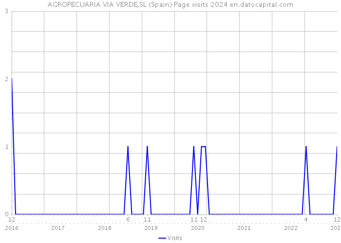 AGROPECUARIA VIA VERDE,SL (Spain) Page visits 2024 