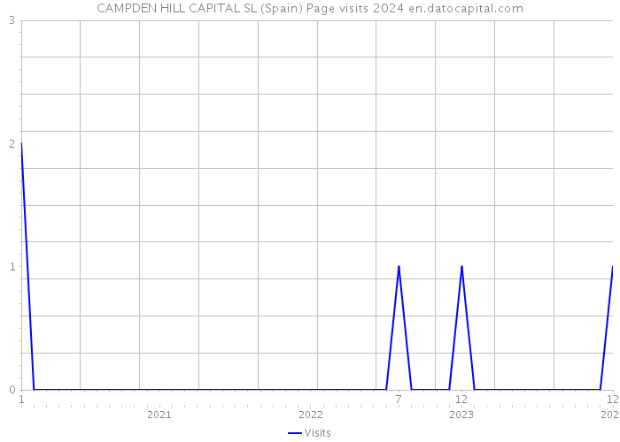 CAMPDEN HILL CAPITAL SL (Spain) Page visits 2024 