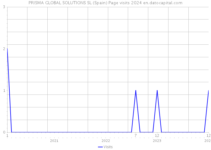 PRISMA GLOBAL SOLUTIONS SL (Spain) Page visits 2024 