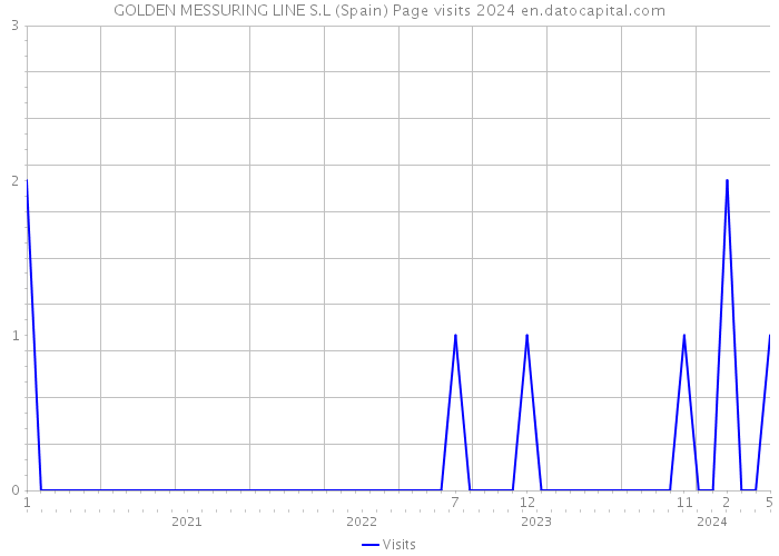 GOLDEN MESSURING LINE S.L (Spain) Page visits 2024 