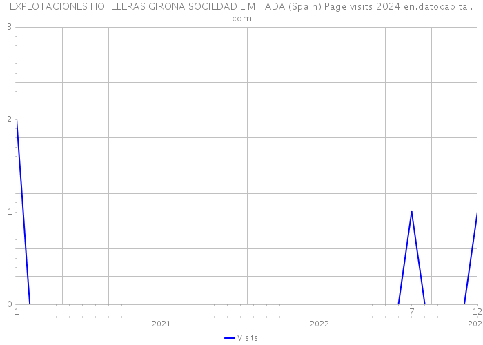 EXPLOTACIONES HOTELERAS GIRONA SOCIEDAD LIMITADA (Spain) Page visits 2024 