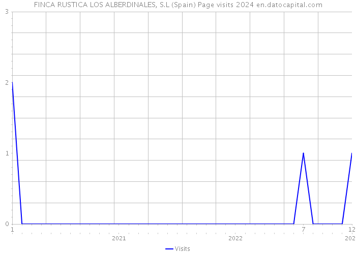 FINCA RUSTICA LOS ALBERDINALES, S.L (Spain) Page visits 2024 