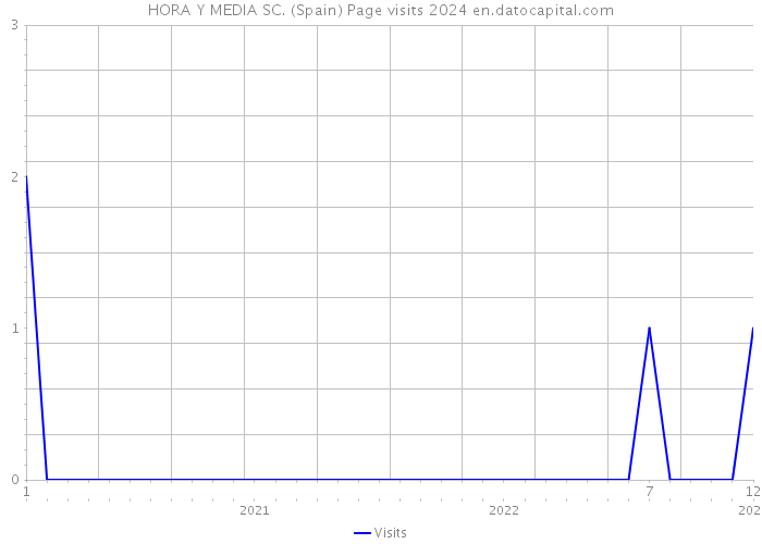 HORA Y MEDIA SC. (Spain) Page visits 2024 