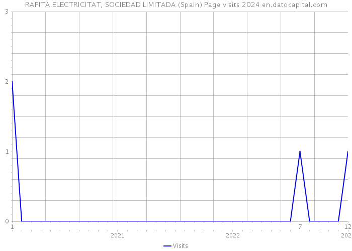 RAPITA ELECTRICITAT, SOCIEDAD LIMITADA (Spain) Page visits 2024 