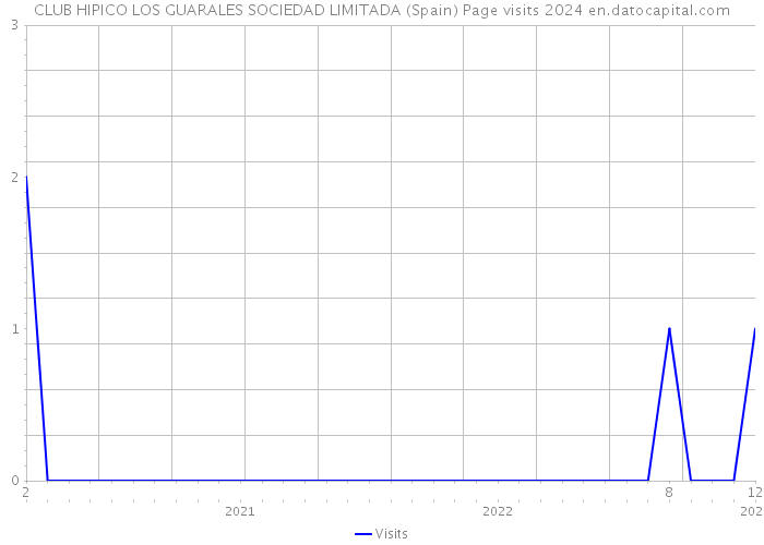 CLUB HIPICO LOS GUARALES SOCIEDAD LIMITADA (Spain) Page visits 2024 