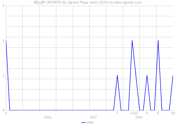 SELLER GROWTH SL (Spain) Page visits 2024 