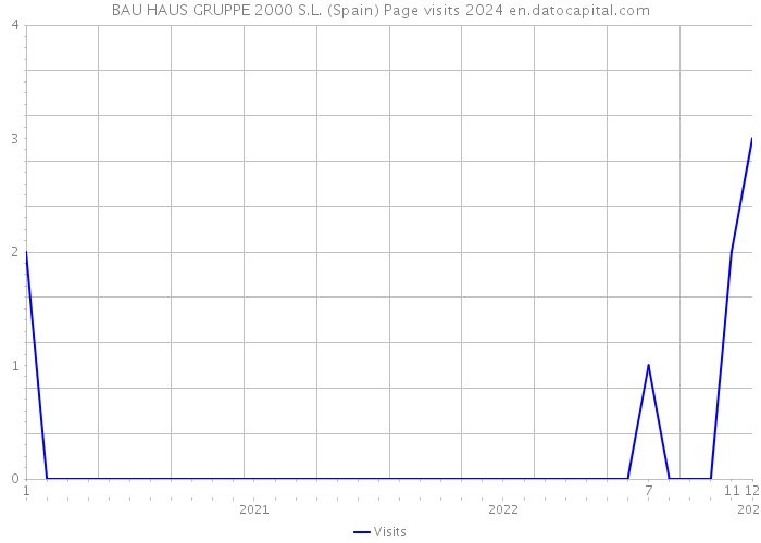BAU HAUS GRUPPE 2000 S.L. (Spain) Page visits 2024 