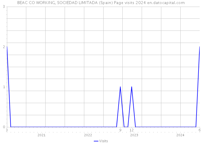 BEAC CO WORKING, SOCIEDAD LIMITADA (Spain) Page visits 2024 