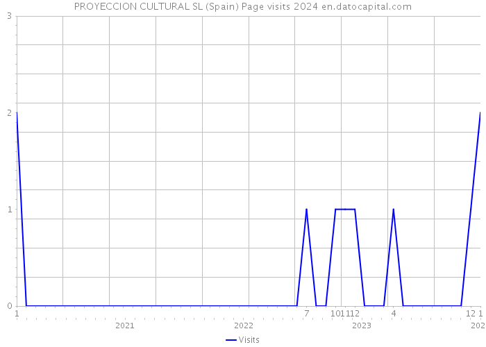 PROYECCION CULTURAL SL (Spain) Page visits 2024 