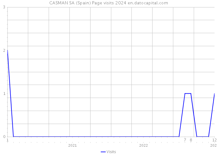 CASMAN SA (Spain) Page visits 2024 