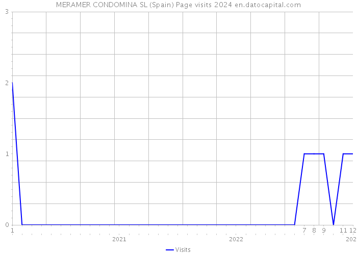 MERAMER CONDOMINA SL (Spain) Page visits 2024 