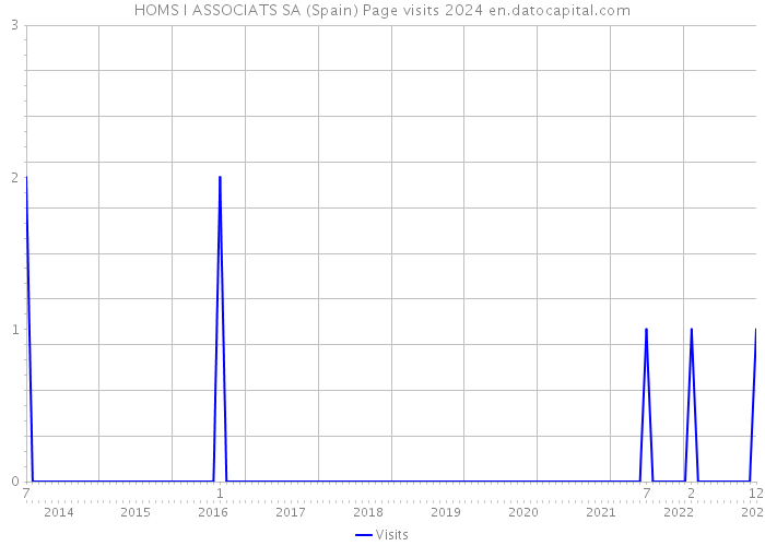 HOMS I ASSOCIATS SA (Spain) Page visits 2024 