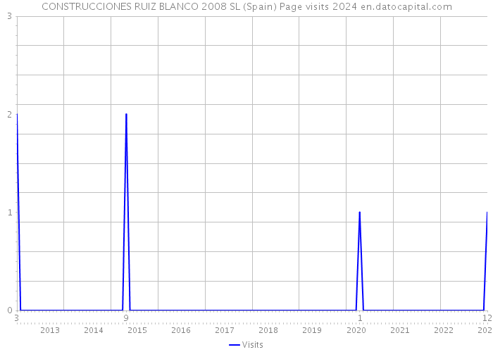CONSTRUCCIONES RUIZ BLANCO 2008 SL (Spain) Page visits 2024 