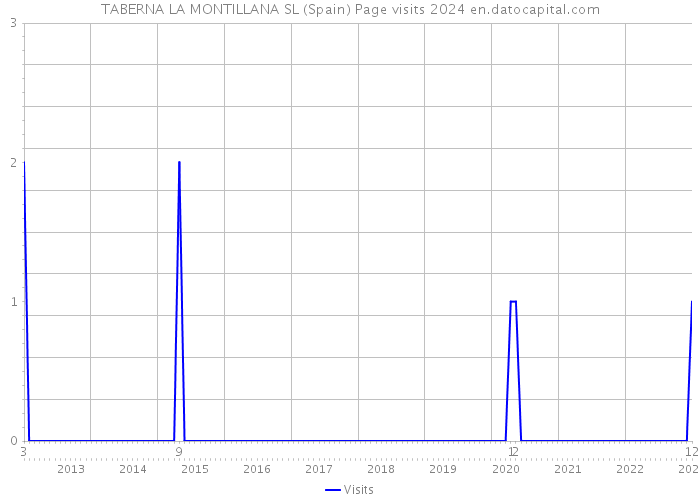 TABERNA LA MONTILLANA SL (Spain) Page visits 2024 