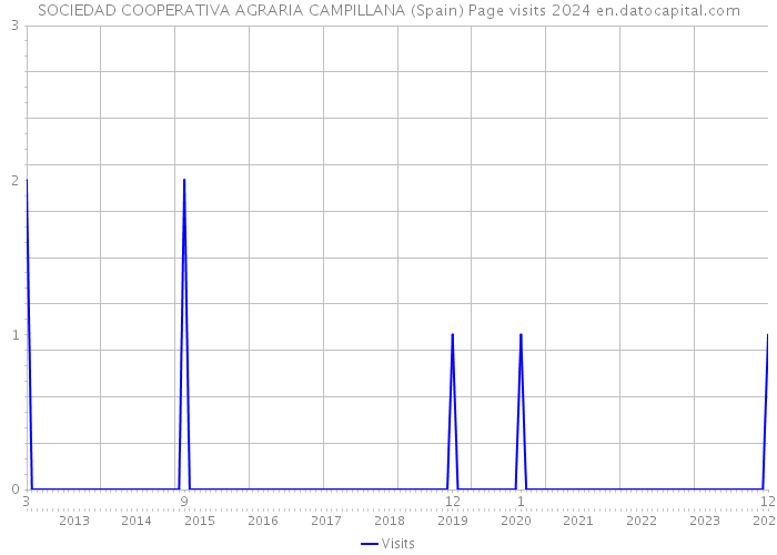 SOCIEDAD COOPERATIVA AGRARIA CAMPILLANA (Spain) Page visits 2024 