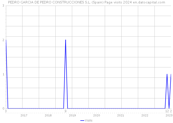 PEDRO GARCIA DE PEDRO CONSTRUCCIONES S.L. (Spain) Page visits 2024 