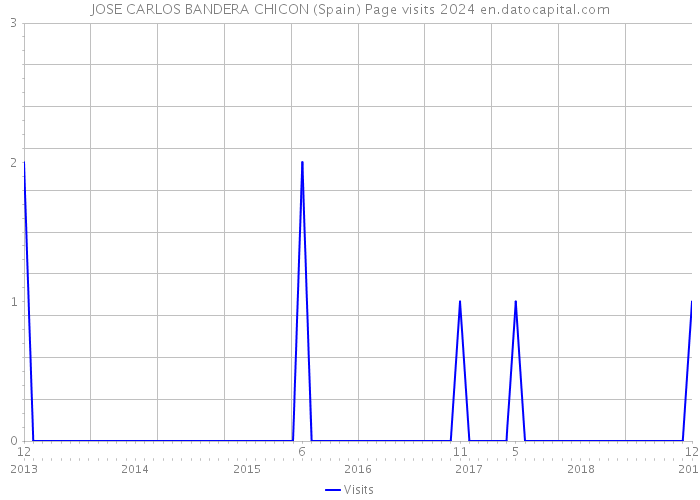 JOSE CARLOS BANDERA CHICON (Spain) Page visits 2024 