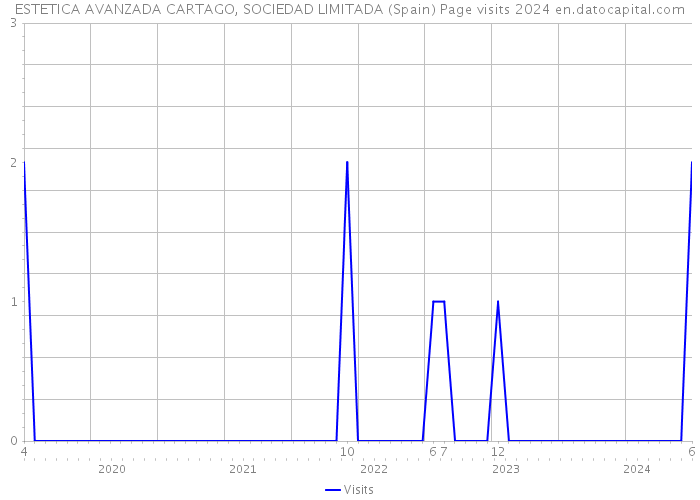 ESTETICA AVANZADA CARTAGO, SOCIEDAD LIMITADA (Spain) Page visits 2024 