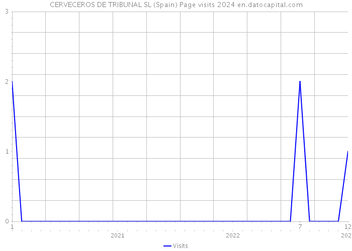 CERVECEROS DE TRIBUNAL SL (Spain) Page visits 2024 