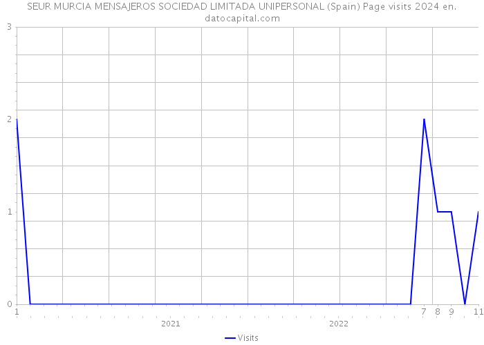 SEUR MURCIA MENSAJEROS SOCIEDAD LIMITADA UNIPERSONAL (Spain) Page visits 2024 