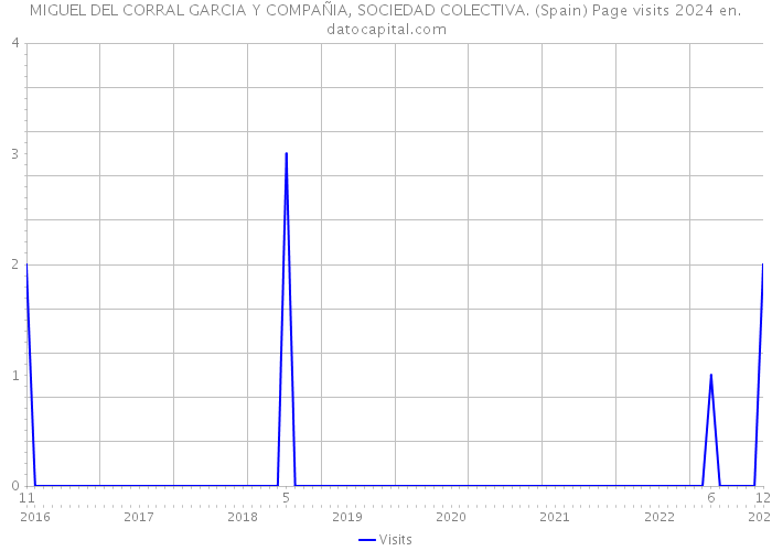 MIGUEL DEL CORRAL GARCIA Y COMPAÑIA, SOCIEDAD COLECTIVA. (Spain) Page visits 2024 
